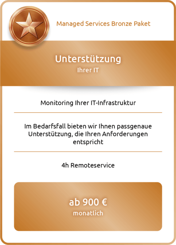 Service Paket zur Unterstützung Ihrer IT